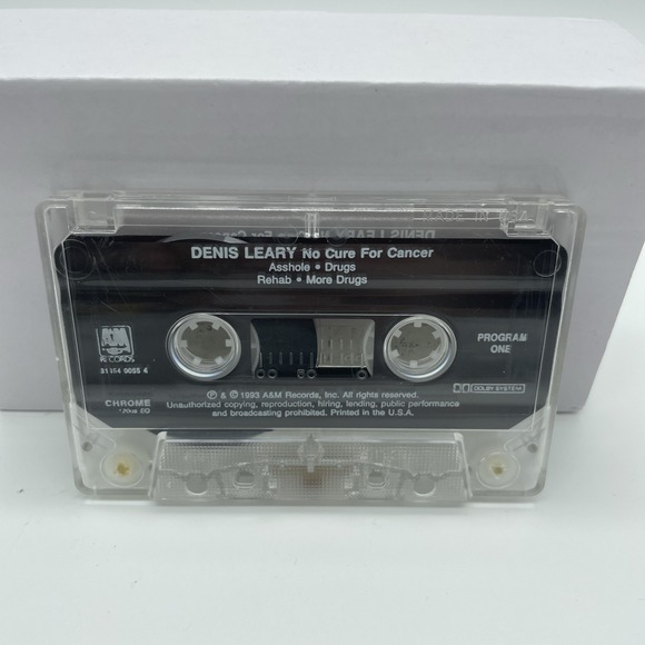 Dennis Leary Cassette No Cure for Cancer 1993 Comedy‎ Explicit Lyrics Advisory - Picture 4 of 8